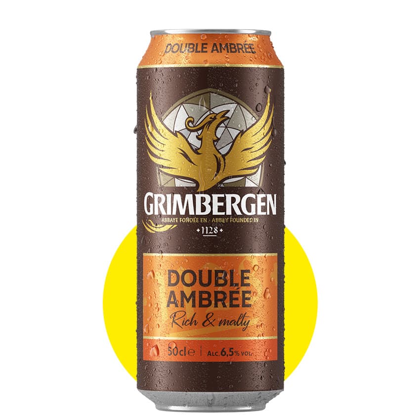 Пиво "Grimbergen Double Ambree" напівтемне 0,5л 6,5% ж/б