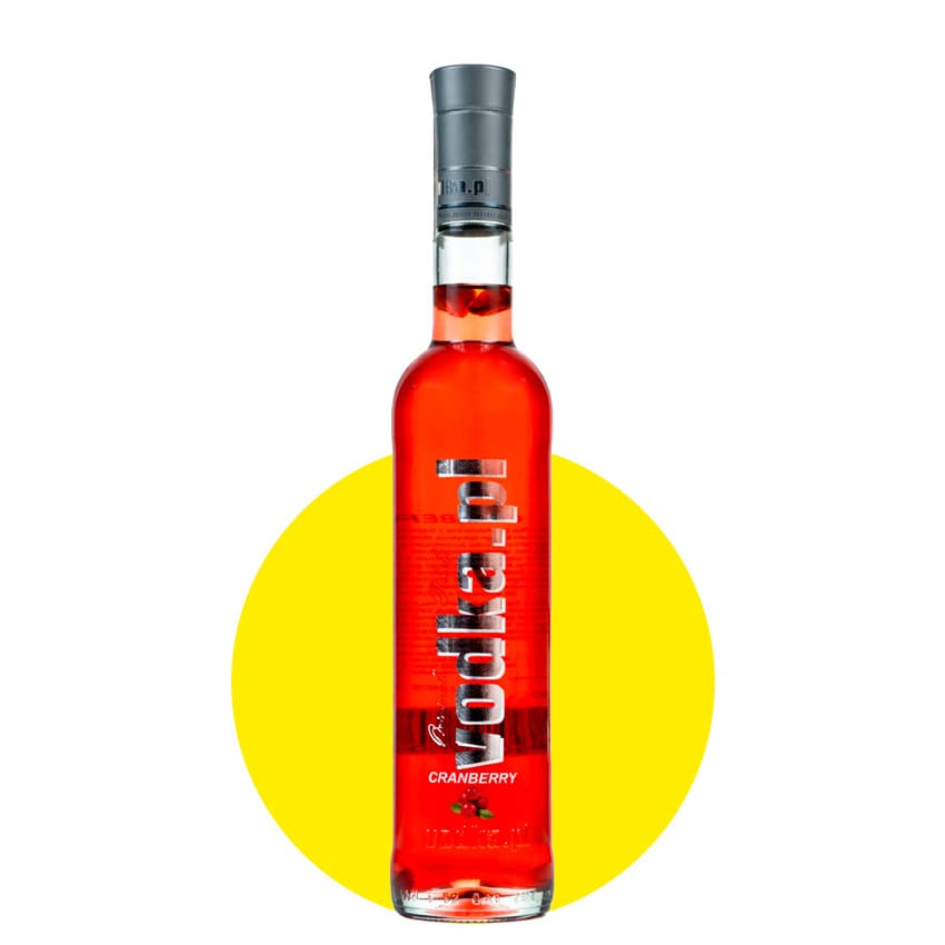 Горілка "Vodka.pl Cranberry" журавлина 0,5л 40%