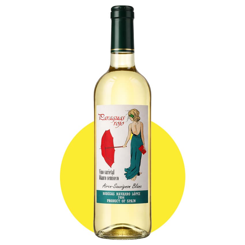 Вино "Paraguas Rojo Airen-Sauvignon Blanc" біле напівсухе 0,75л 10,5%