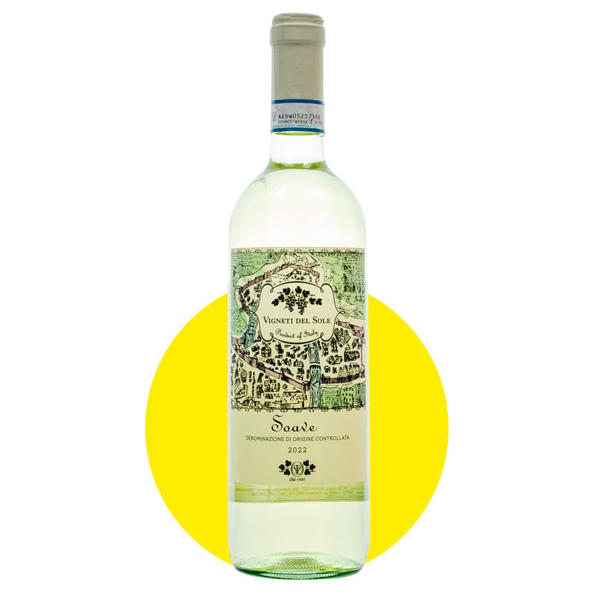 Вино "Vigneti del Sole Soave" біле сухе 0,75л 12%