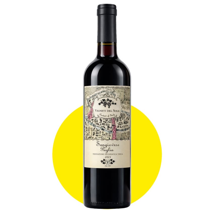Вино "Vigneti del Sole Sangiovese" червоне сухе 0,75л 12%