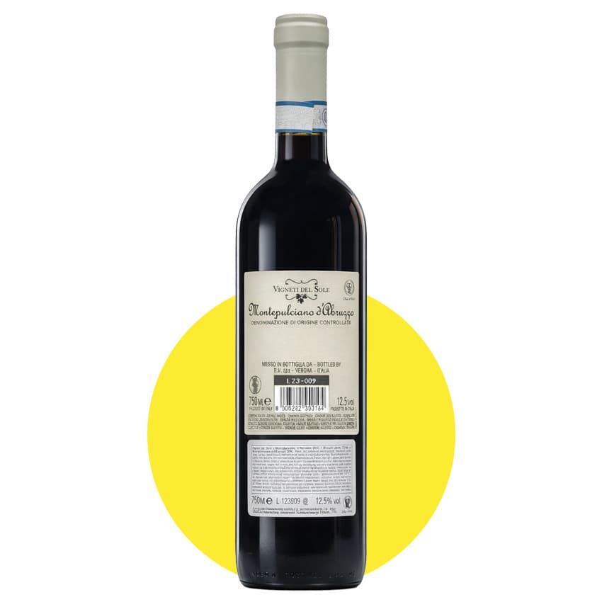 Вино "Vigneti del Sole Montepulciano" червоне сухе 0,75л 12,5%
