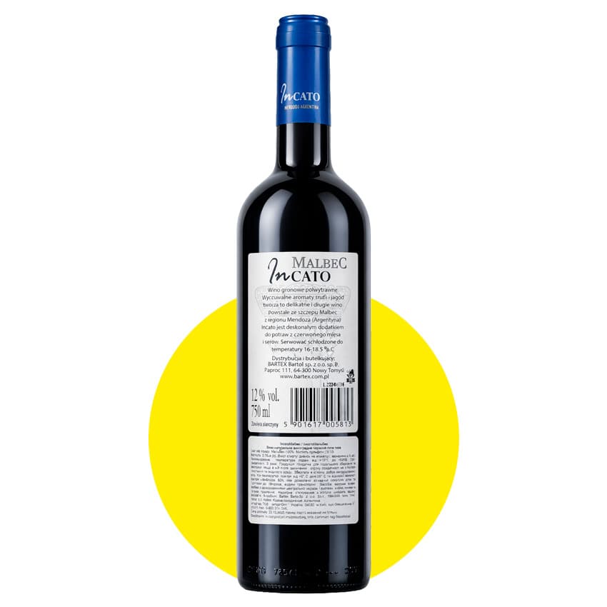 Вино "Incato Malbec" червоне сухе 0,75л 12%