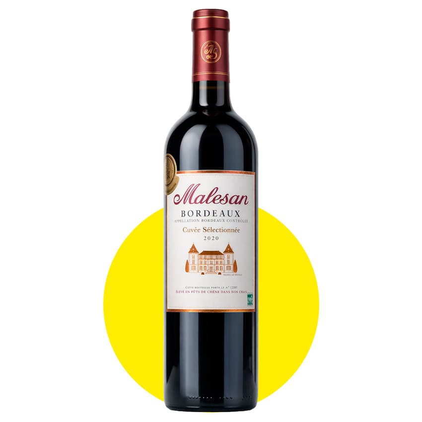 Вино "Malesan Bordeaux Rouge" червоне сухе 0,75л 12,5%