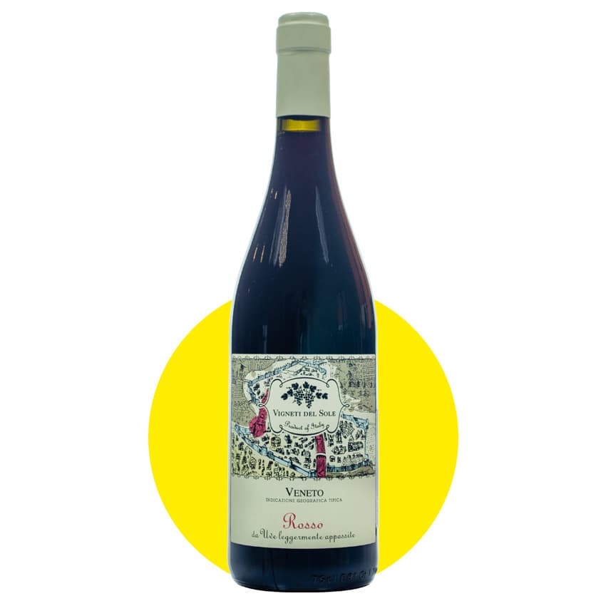 Вино "Vigneti Del Sole Apassimento Rosso" червоне напівсухе 0,75л 14%
