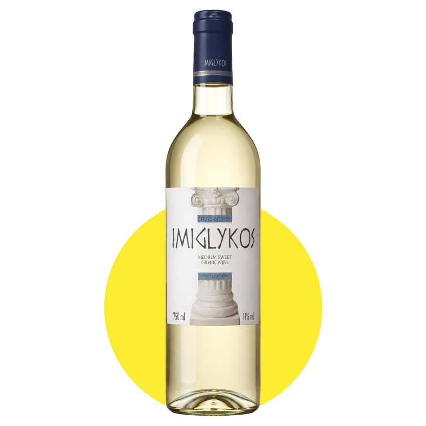 Вино "Imiglykos" біле напівсолодке 0,75л 11%