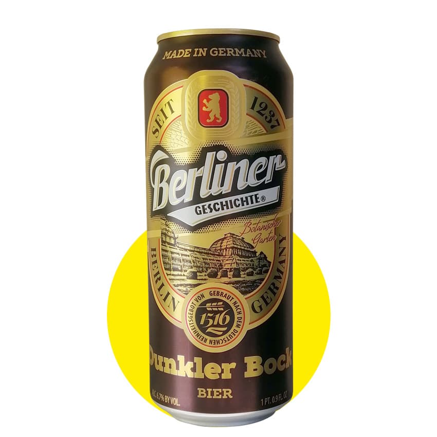 Пиво "Berliner Geschichte Dunkler Bock" темне 0,5л 6,7% ж/б