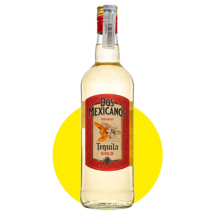 Текіла "Dos Mexicanos Gold" 1л 35%
