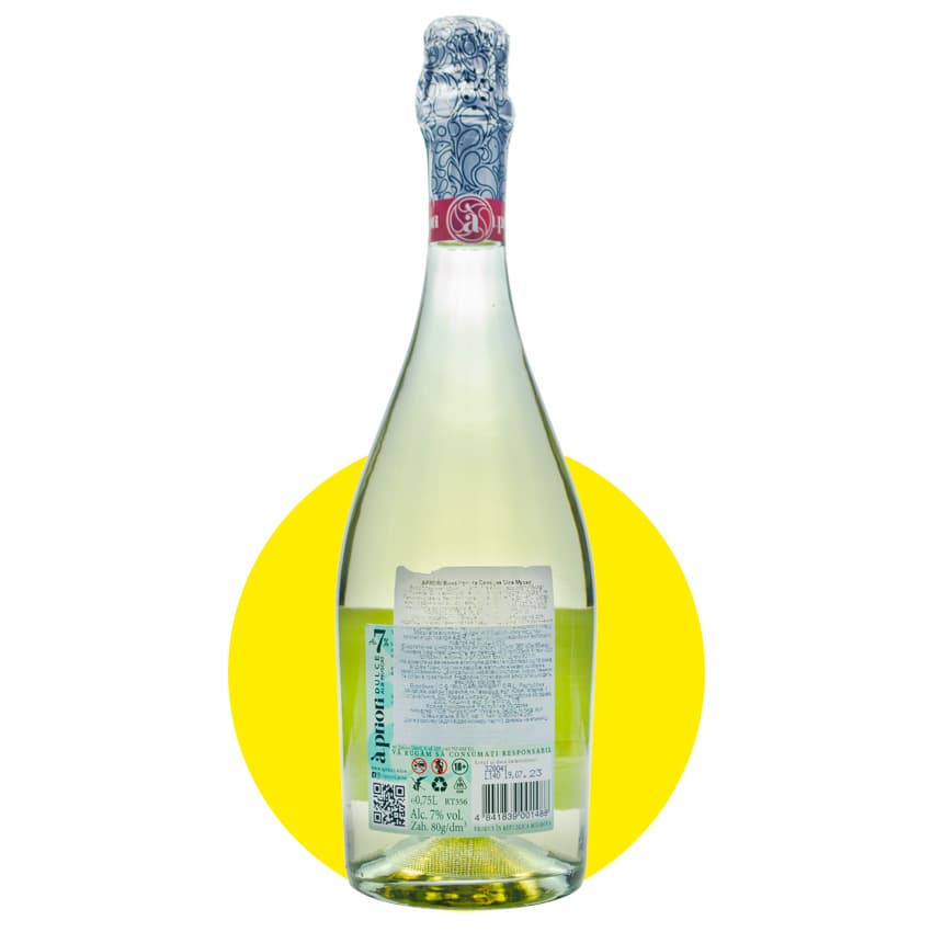 Вино ігристе "Apriori Moscato Dolce" біле солодке 0,75л 7% - зображення 2
