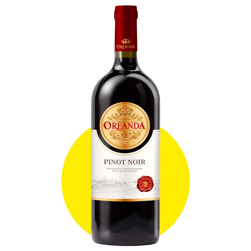 Вино "Oreanda Pinot Noir" червоне напівсолодке 1,5л 9,5-12,5%