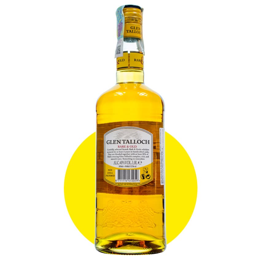 Віскі "Glen Talloch Rare & Old Blended Scotch Whisky" 1л 40%