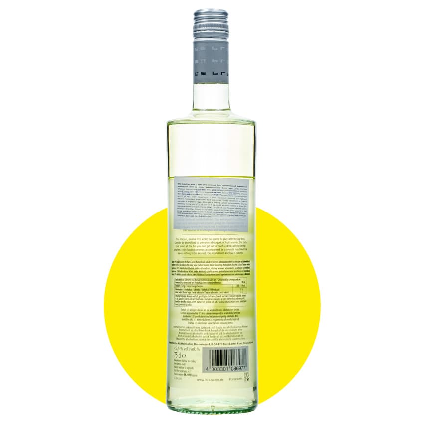 Вино "BREE Alcoholfree" біле напівсолодке безалкогольне 0,75л 0,5%