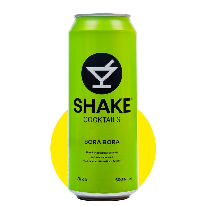Напій слабоалкогольний "SHAKE" Bora Bora 0,5л 7% з/б