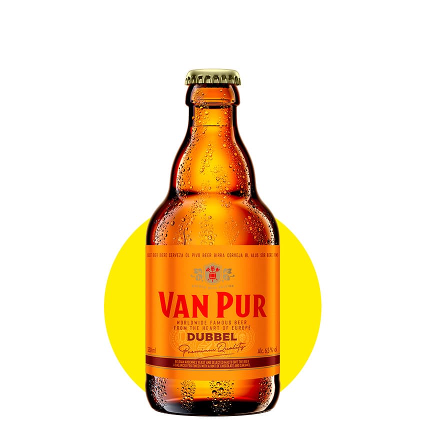 Пиво "Van Pur Dubbel" напівтемне 0,33л 6,5%