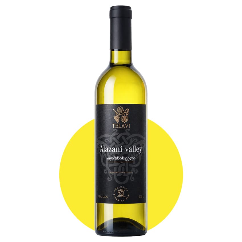 Вино "Alazani Valley" біле напівсолодке 0,75л 12%