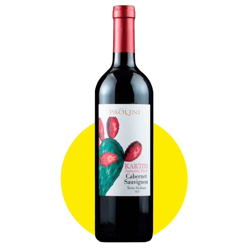 Вино "KAKTOS Cabernet Sauvignon" червоне сухе 0,75л 12%