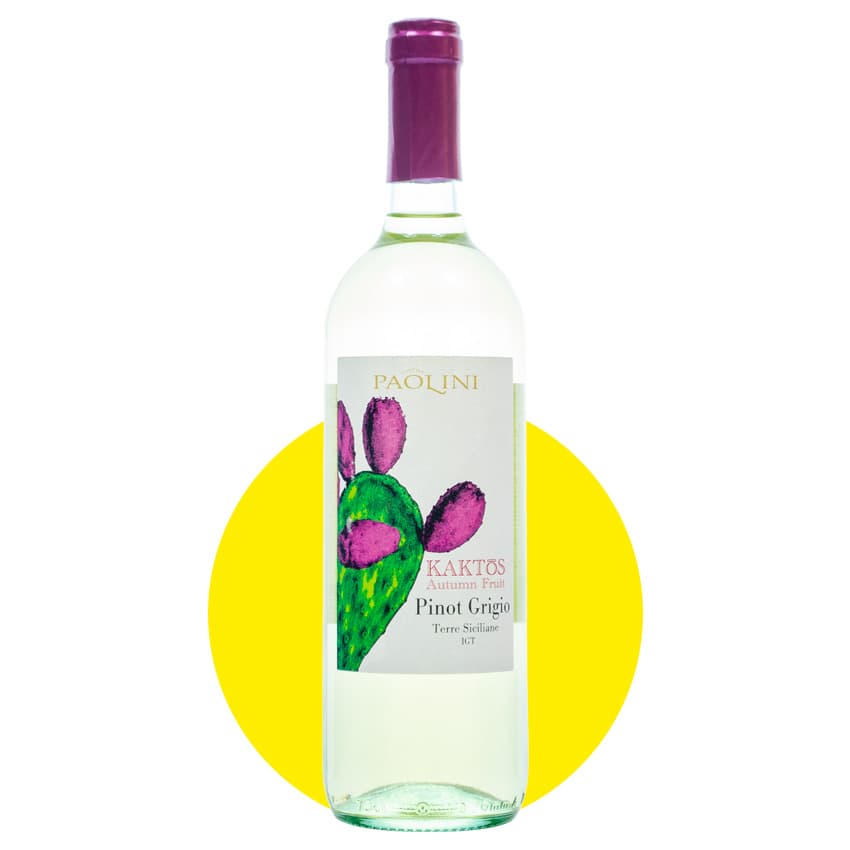 Вино "KAKTOS Pinot Grigio" біле сухе 0,75л 12%