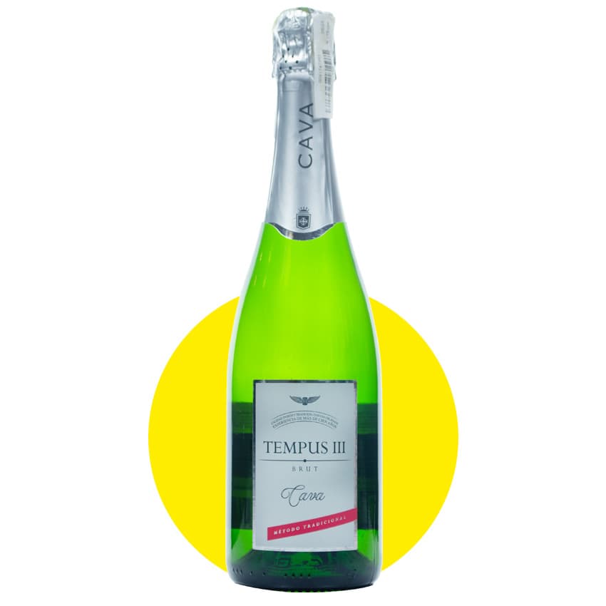 Вино ігристе "Tempus III Cava Brut" біле брют 0,75л 11,5%