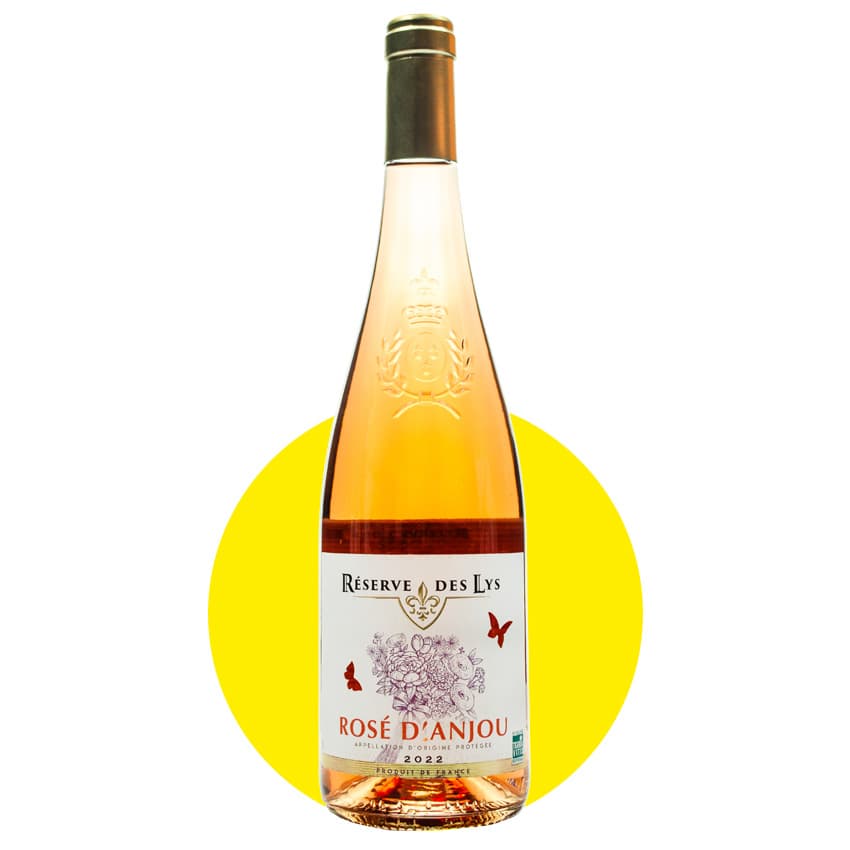 Вино "Reserve des Lys Rose d'Anjou" рожеве напівсухе 0,75л 11%