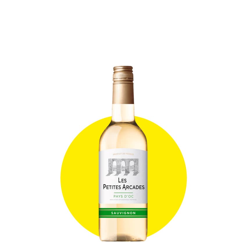 Вино "Les Petites Arcades Sauvignon Blanc" біле сухе 0,25л 12%