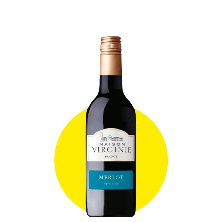 Вино "Maison Virginie Merlot" червоне сухе 0,25л 13,5%