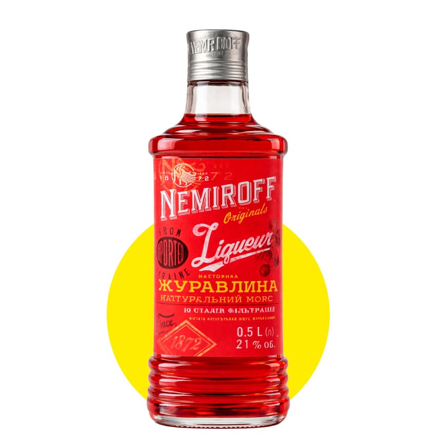 Настоянка "Nemiroff" Журавлина Штоф Оригінал 0,5л 21%