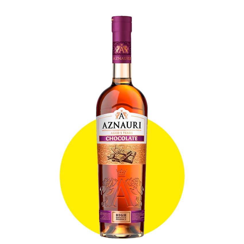 Напій спиртний "Aznauri Chocolate De Luxe" 5 років 0,5л 30%