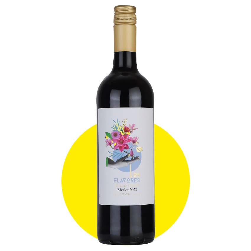 Вино "Los Flavores Merlot" червоне сухе 0,75л 13%