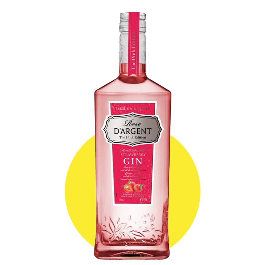 Джин "Calvet Bleu D'Argent" Rose Strawberry Gin 0,7л 40%