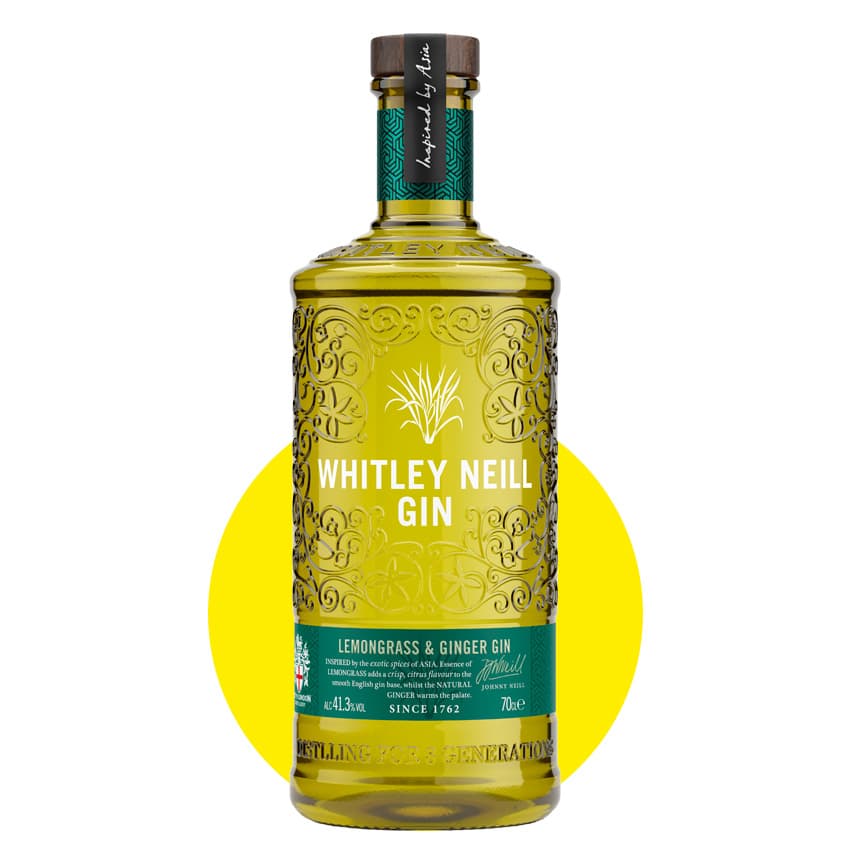 Джин "Whitley Neill Lemongrass & Ginger Gin" 0,7л 41,3%
