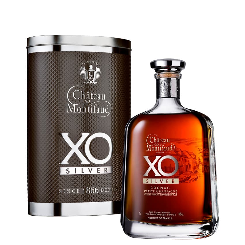 Коньяк "Chateau de Montifaud" Silver Petite Champagne XO (мет. коробка) 0,7л 40%