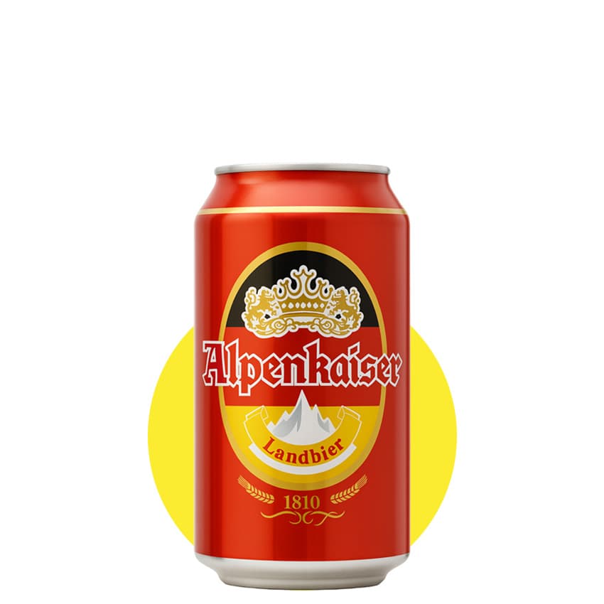Пиво "Alpenkaiser Landbier" світле 0,33л 4,1% ж/б