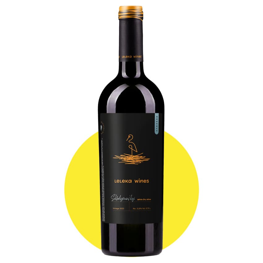 Вино "Leleka Wines Sukholymanskyi Reserve" біле сухе 0,75л 11,8%