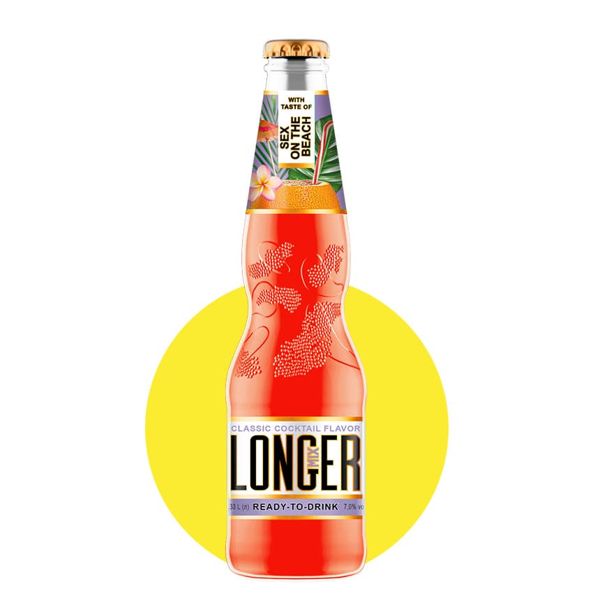 Напій слабоалкогольний "LONGmixER" зі смаком коктейлю Sex on the beach 0,33л 7%