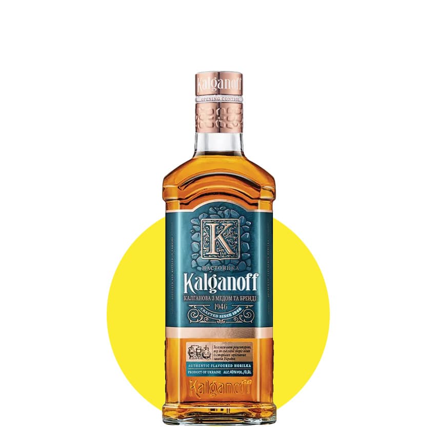 Настоянка "Kalganoff" з медом та бренді 0,35л 40%