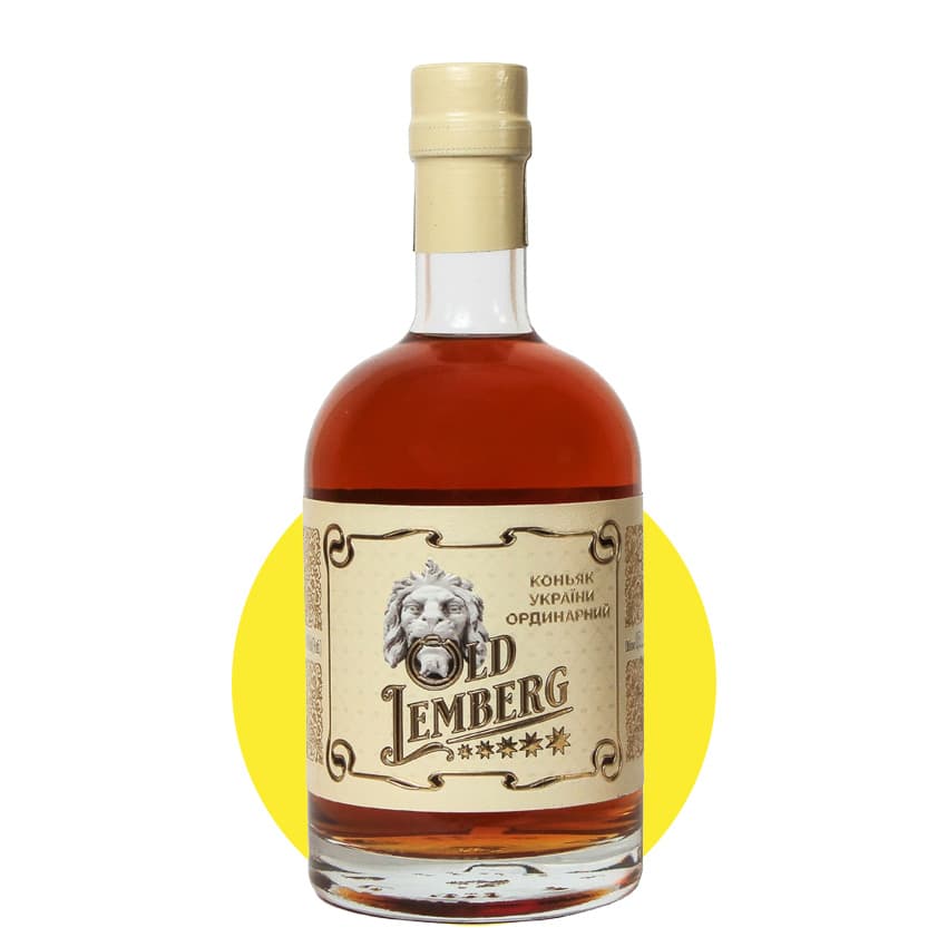Коньяк ординарний "Old Lemberg" 5 зірок 0,5л 40%