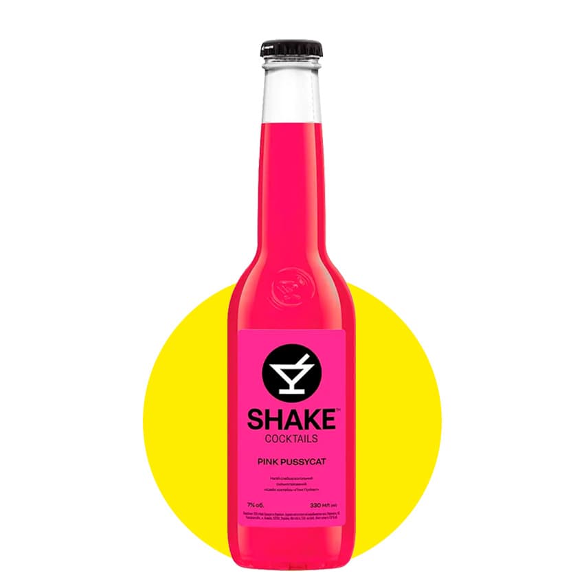Напій слабоалкогольний "SHAKE" Pink Pussycat 0,33л 7%