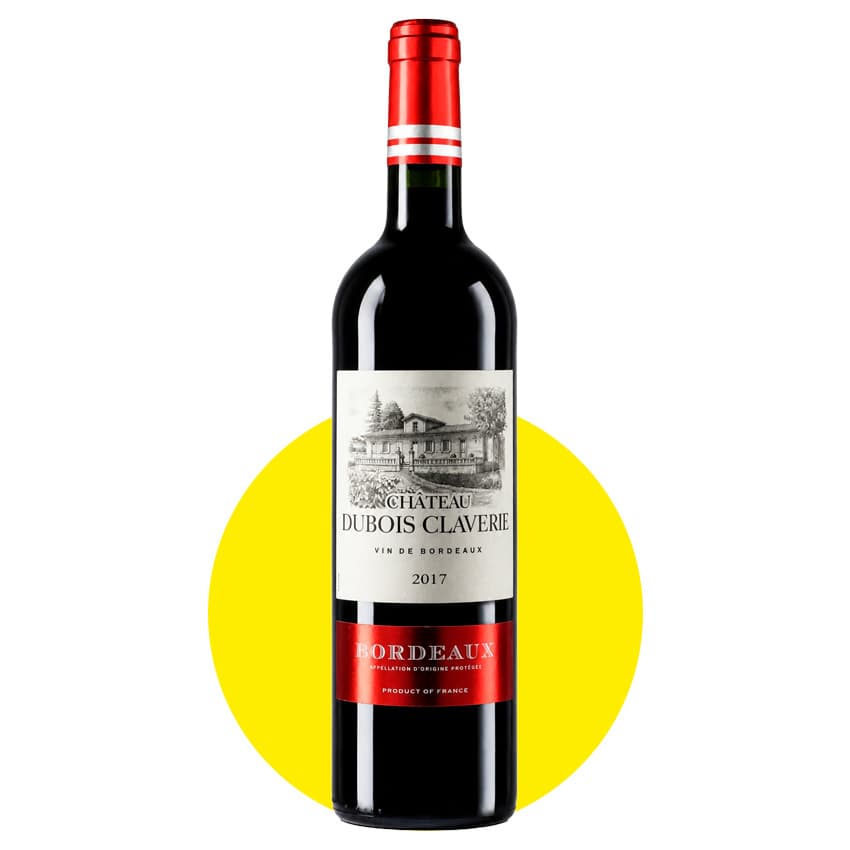 Вино "Chateau Dubois Claverie Bordeaux AOC Rouge" червоне сухе 0,75л 14%