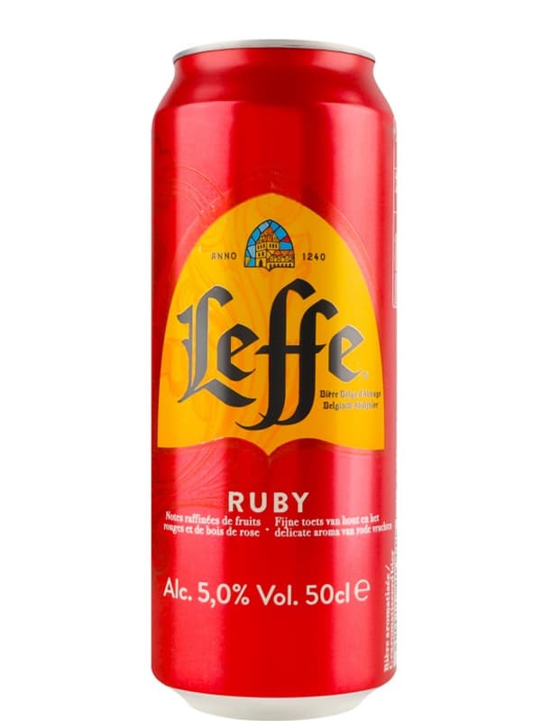 Пиво Рубі, Леффе / Ruby, Leffe, ж/б, 5%, 0.5л