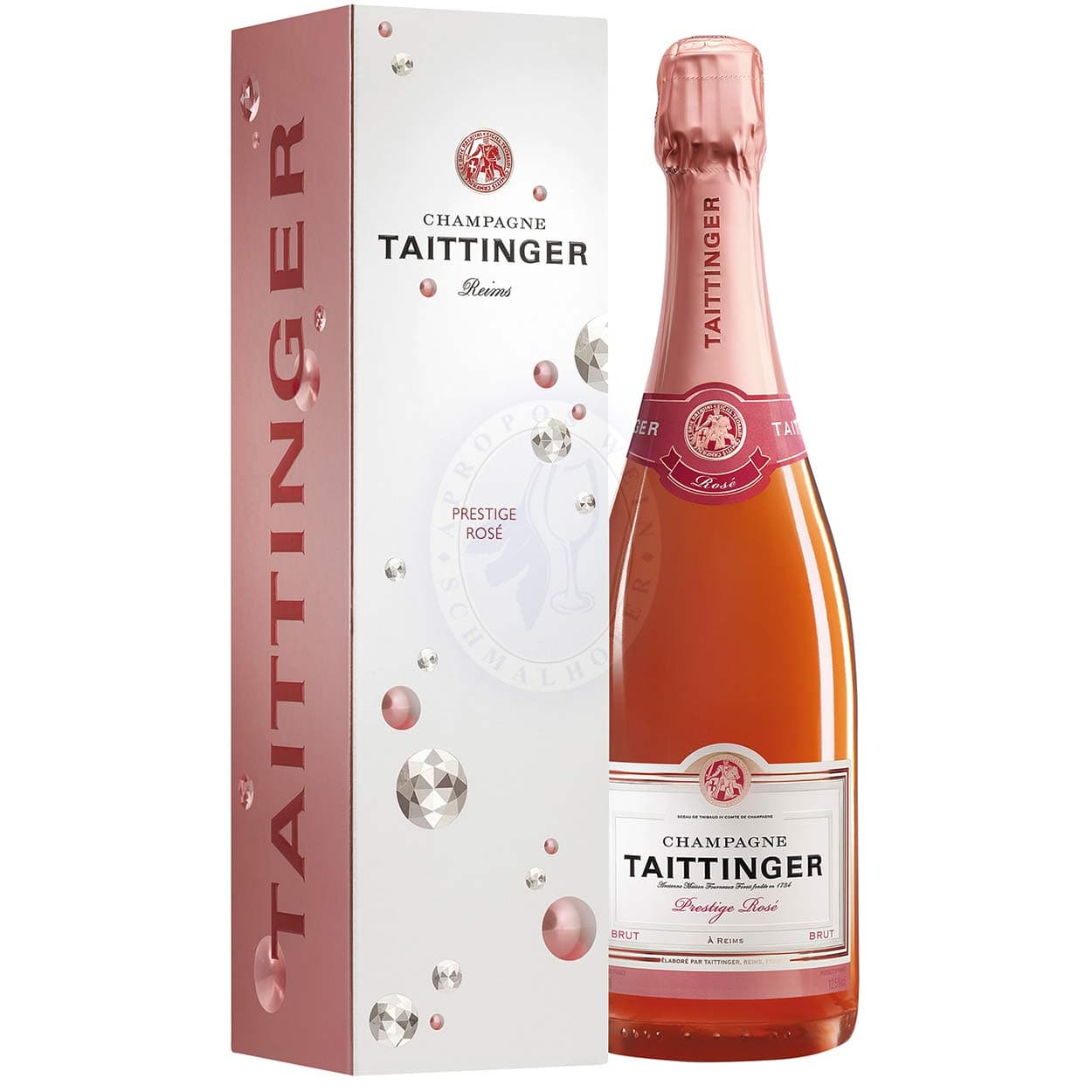 Шампанське Taittinger Prestige Rose, рожеве, брют, 12,5%, 0,75 л (5514)