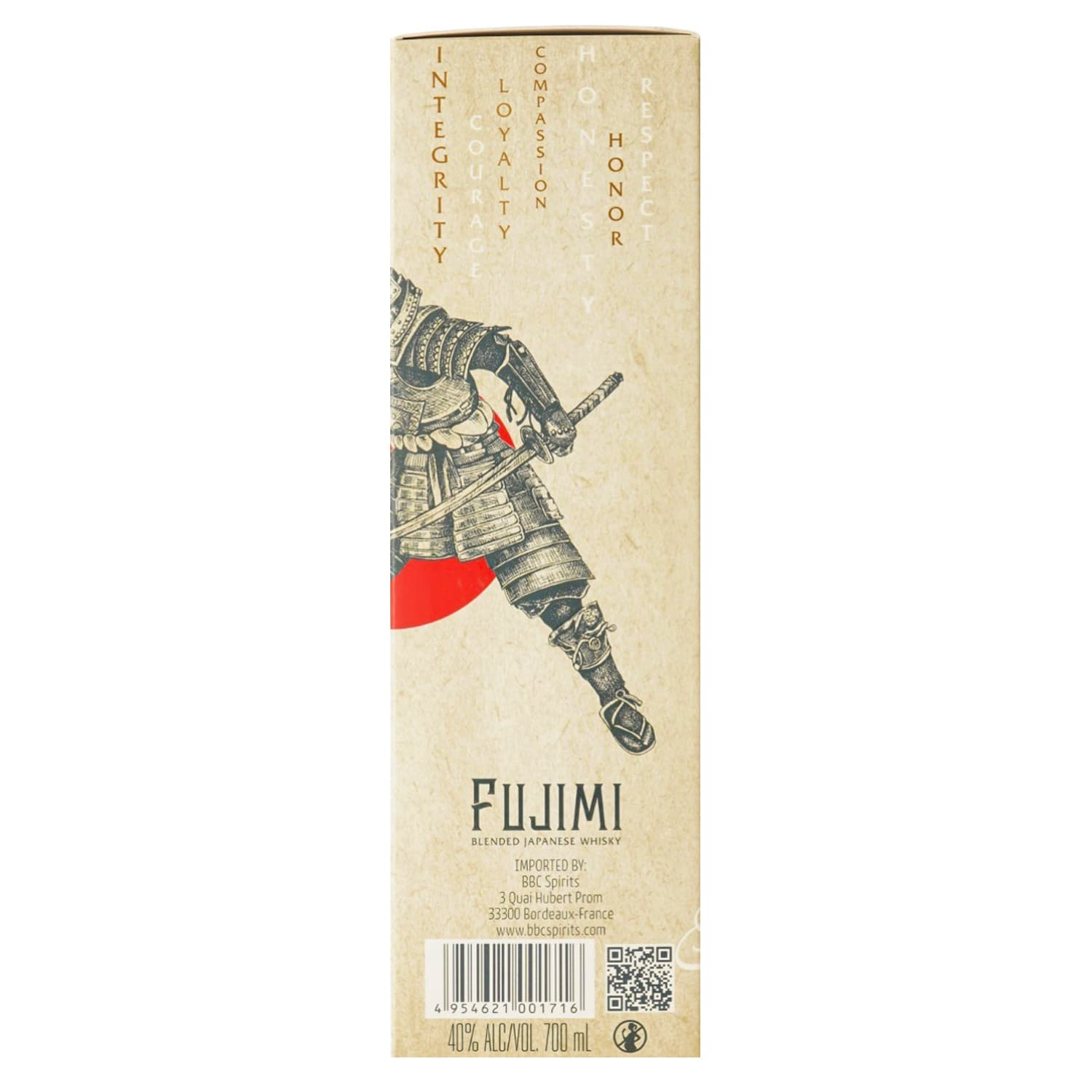 Віскі Fujimi The 7 Virtues of the Samurai Blended Japanese Whisky, 40%, у подарунковій упаковці, 0,7 л - зображення 4