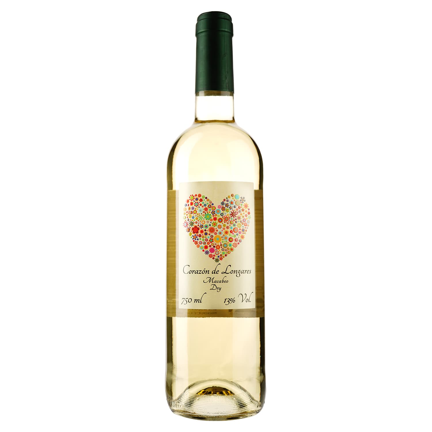 Вино Сorazon de Longares Macabeo Dry, 13%, 0,75 л (8000016608968) - зображення 1