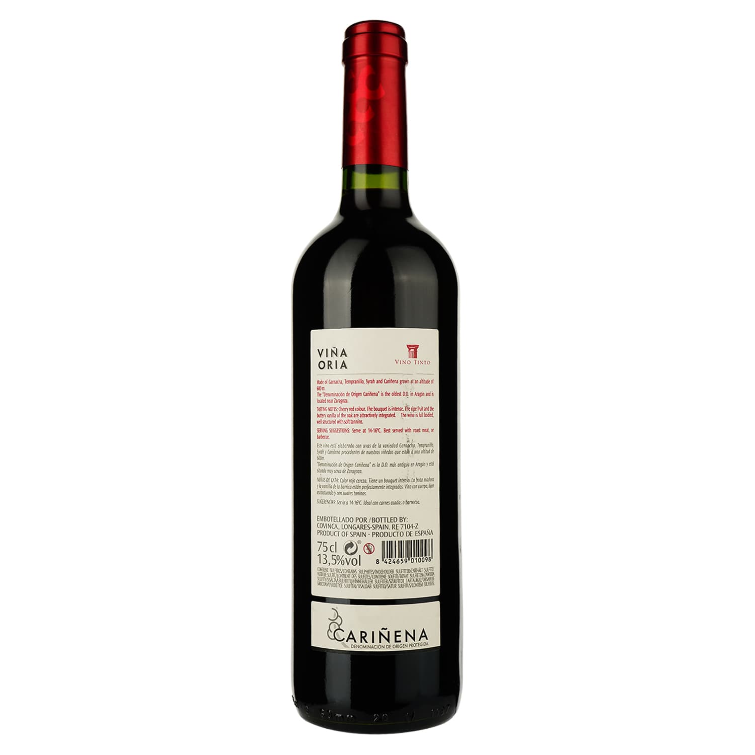 Уцінка. Вино Covinca Vina Oria Crianza, червоне, сухе, 13,5%, 0,75 л (8000014946556) - зображення 2