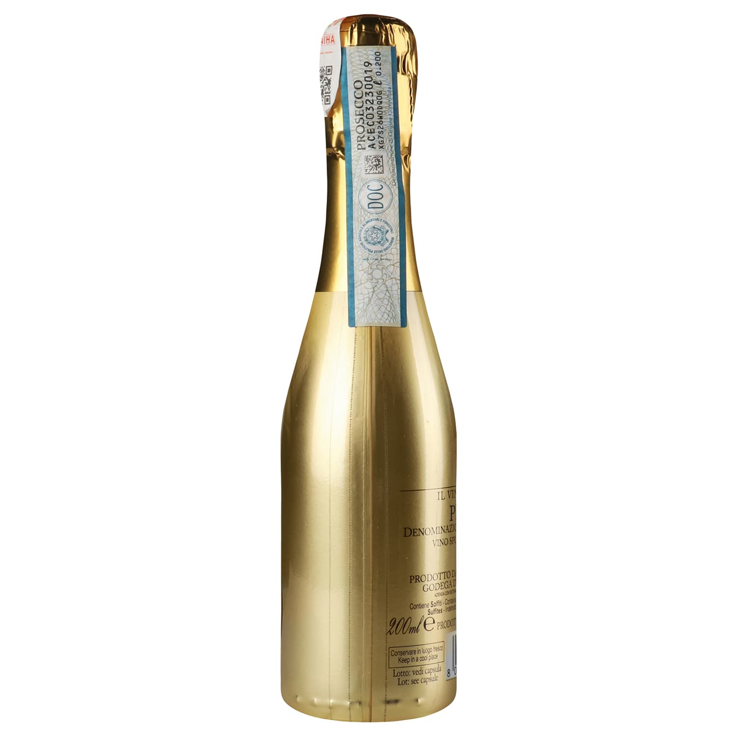 Вино ігристе Bottega Gold Prosecco Brut, 11%, 0,2 л (630968) - зображення 2