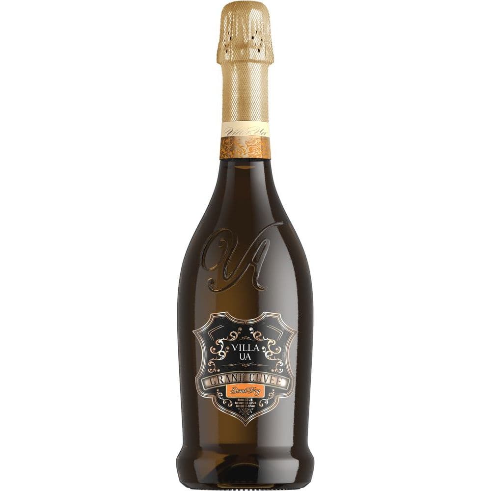 Ігристе вино Villa UA Grand Cuvee біле напівсухе 0.75 л - зображення 1