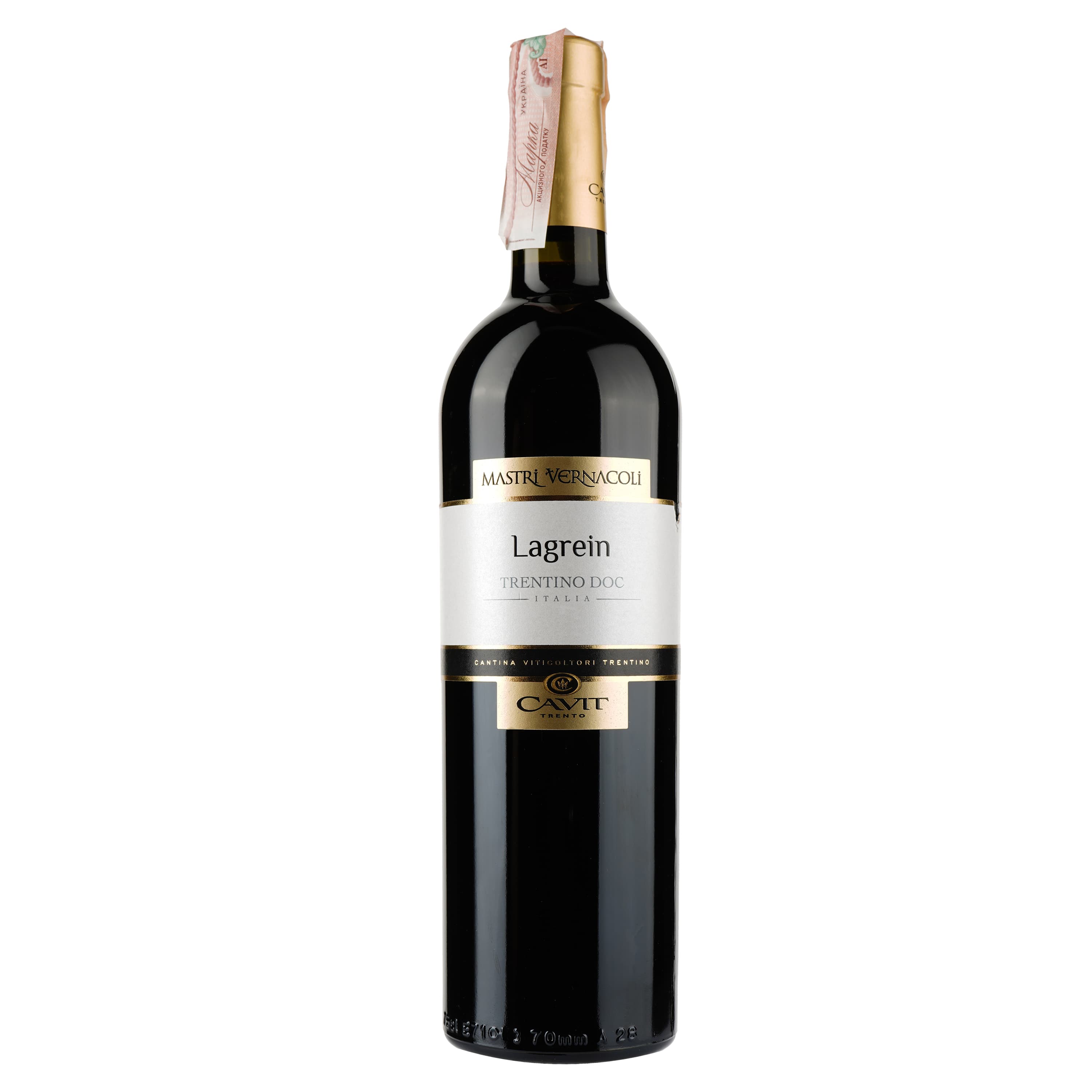 Вино Cavit Mastri Vernacoli Lagrein, червоне, сухе, 12,5%, 0,75 л - зображення 1