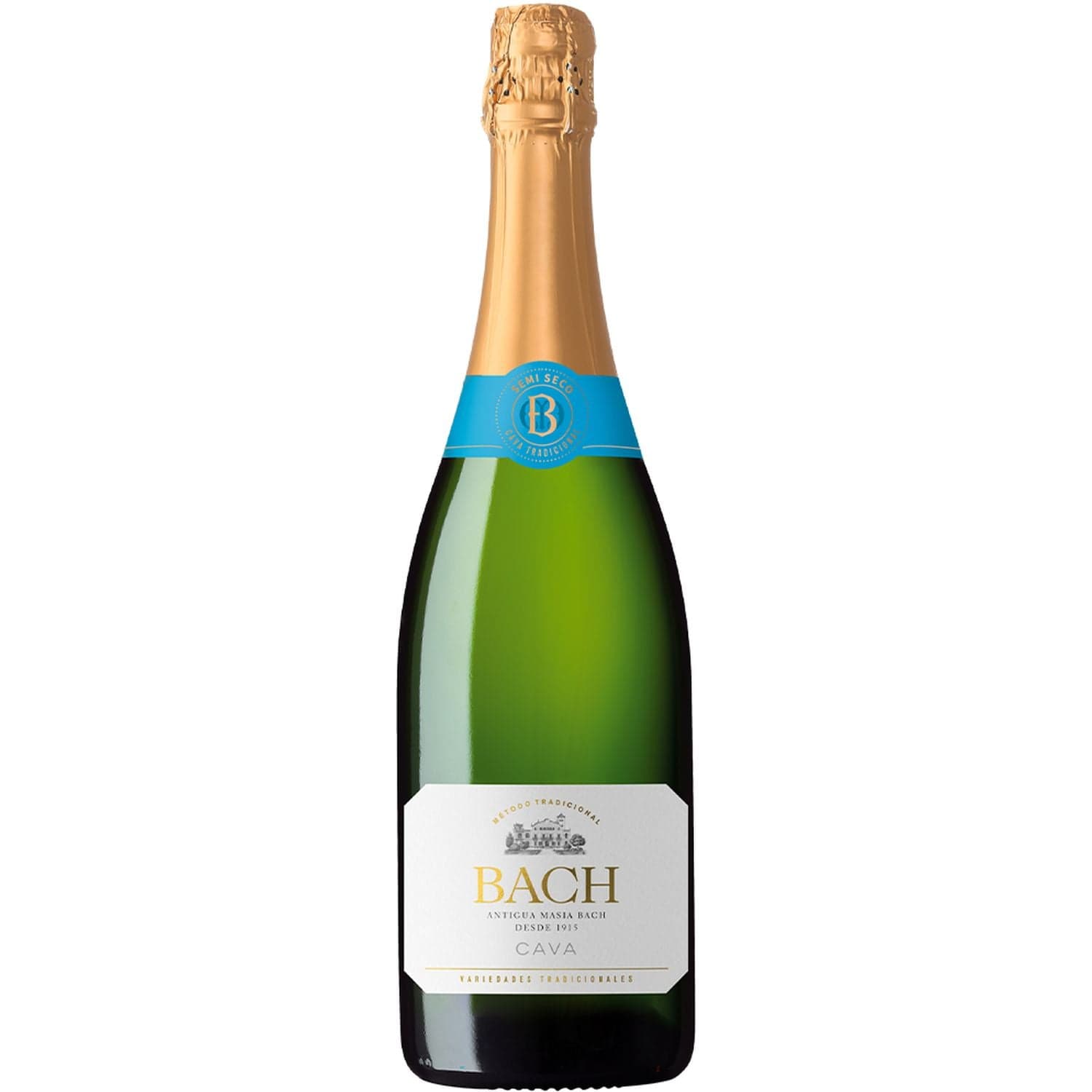 Вино ігристе Bach Cava Extrisimo Semi Seco, біле, напівсухе, 0,75 л - зображення 1
