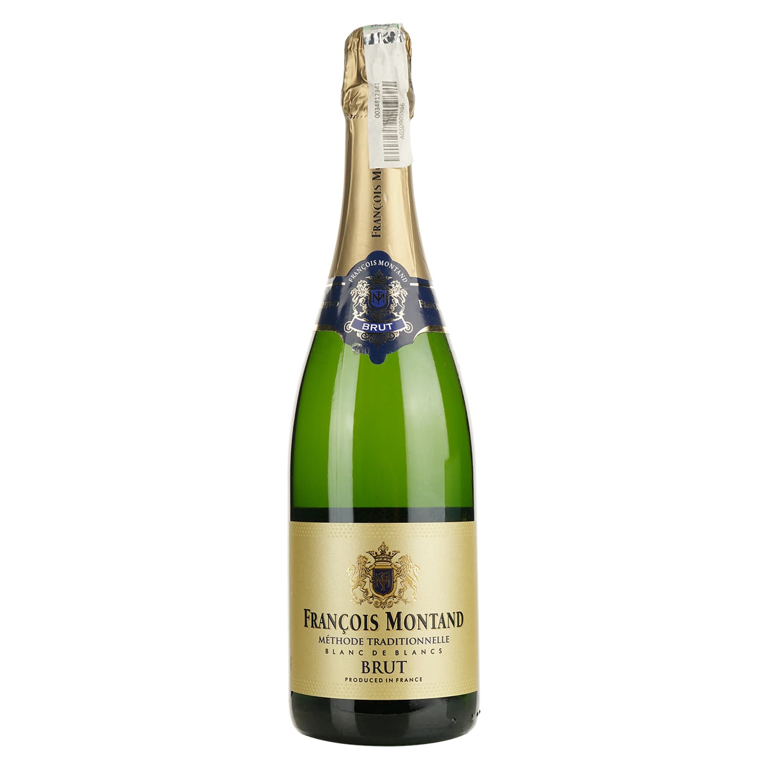 Ігристе вино Francois Montand Brut Blanc de Blancs, біле, брют, 11%, 0,75 л (27767) - зображення 1