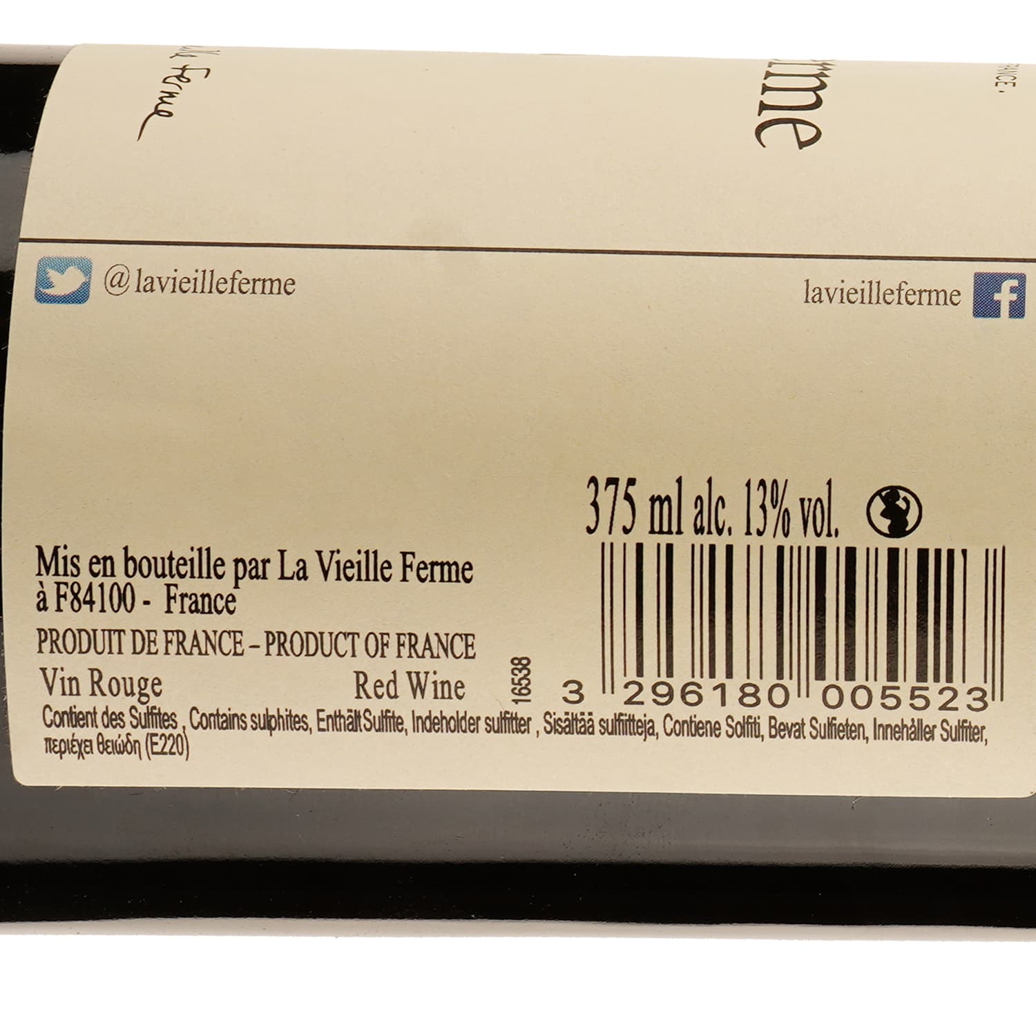 Вино La Vieille Ferme Rouge Perrin et Fils, червоне, сухе, 0,375 л - зображення 3