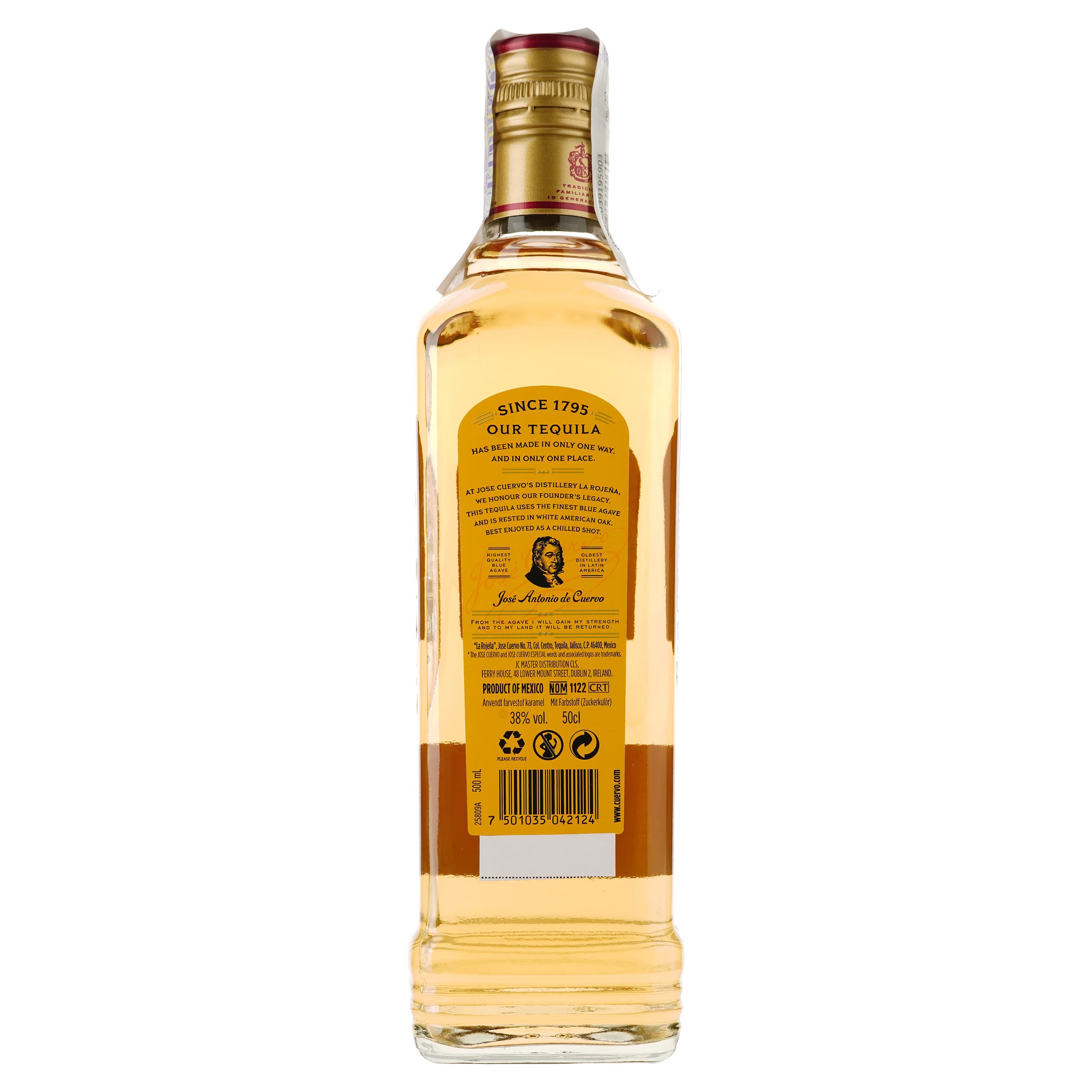 Текіла Jose Cuervo Especial Reposado, 38%, 0,5 л - зображення 2